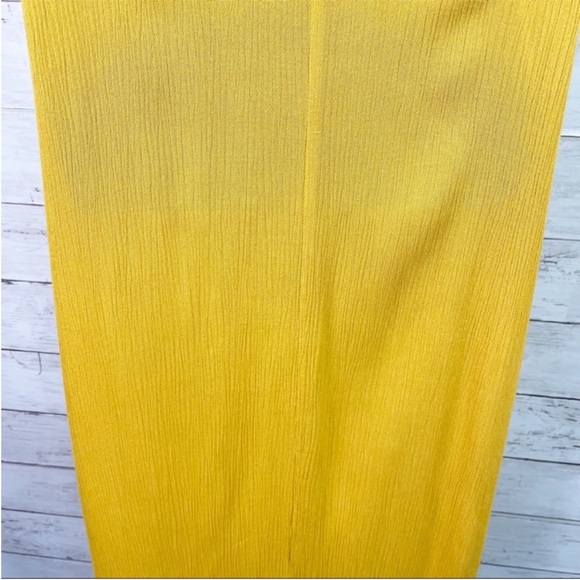 *SOLD* Mara Hoffman Lucille Maxi Dress Swim Cover-Up Sunflower Yellow Halter Tie - Picture 11 of 13
